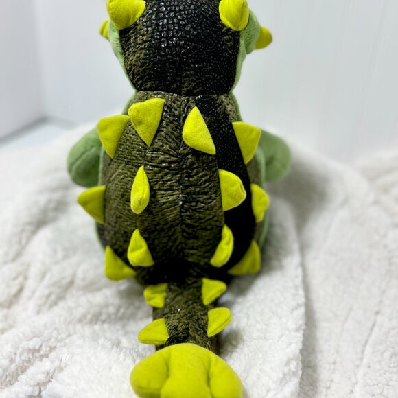Build-A-Bear 16" Green Dinosaur Plush Spiked Green & Yellow Dino, Stuffed Animal - Picture 5 of 6